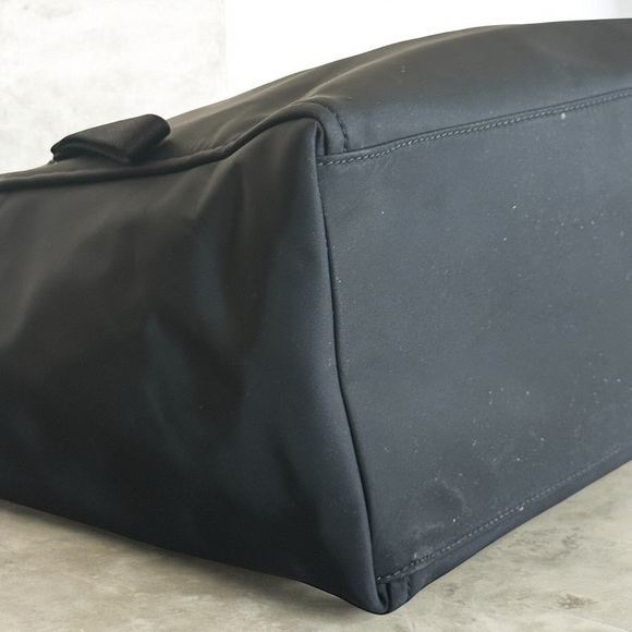 Authentic Kate Spade Black Nylon Tote Bag with Leather Accents - Picture 7 of 12